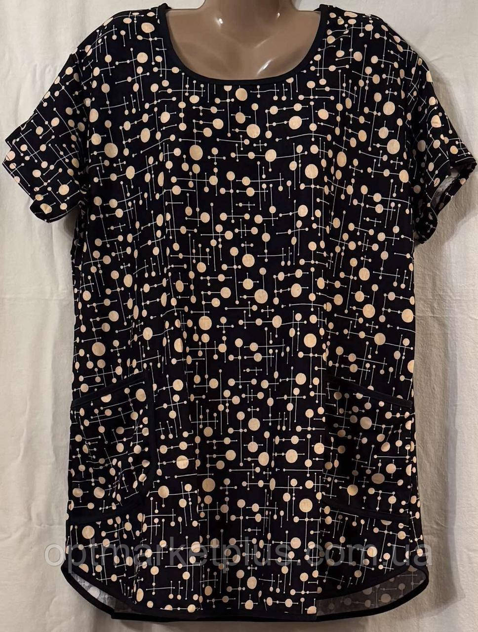 Футболки-туніки жіночі СУПЕРБАТАЛ кольору мікс (62-72) гуртом купити від складу 7 км Одеса