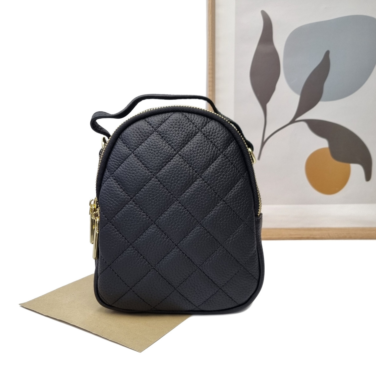 Жіноча сумка через плече крос-боді чорний Арт.9526 black VIVAVERBA Україна — (54)