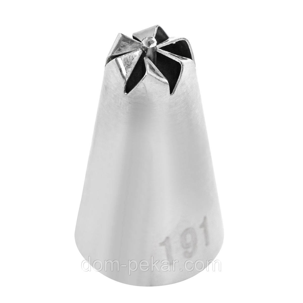 Насадка кондитерська 1 шт. метал Закрита зірка 191-Х (18 мм)