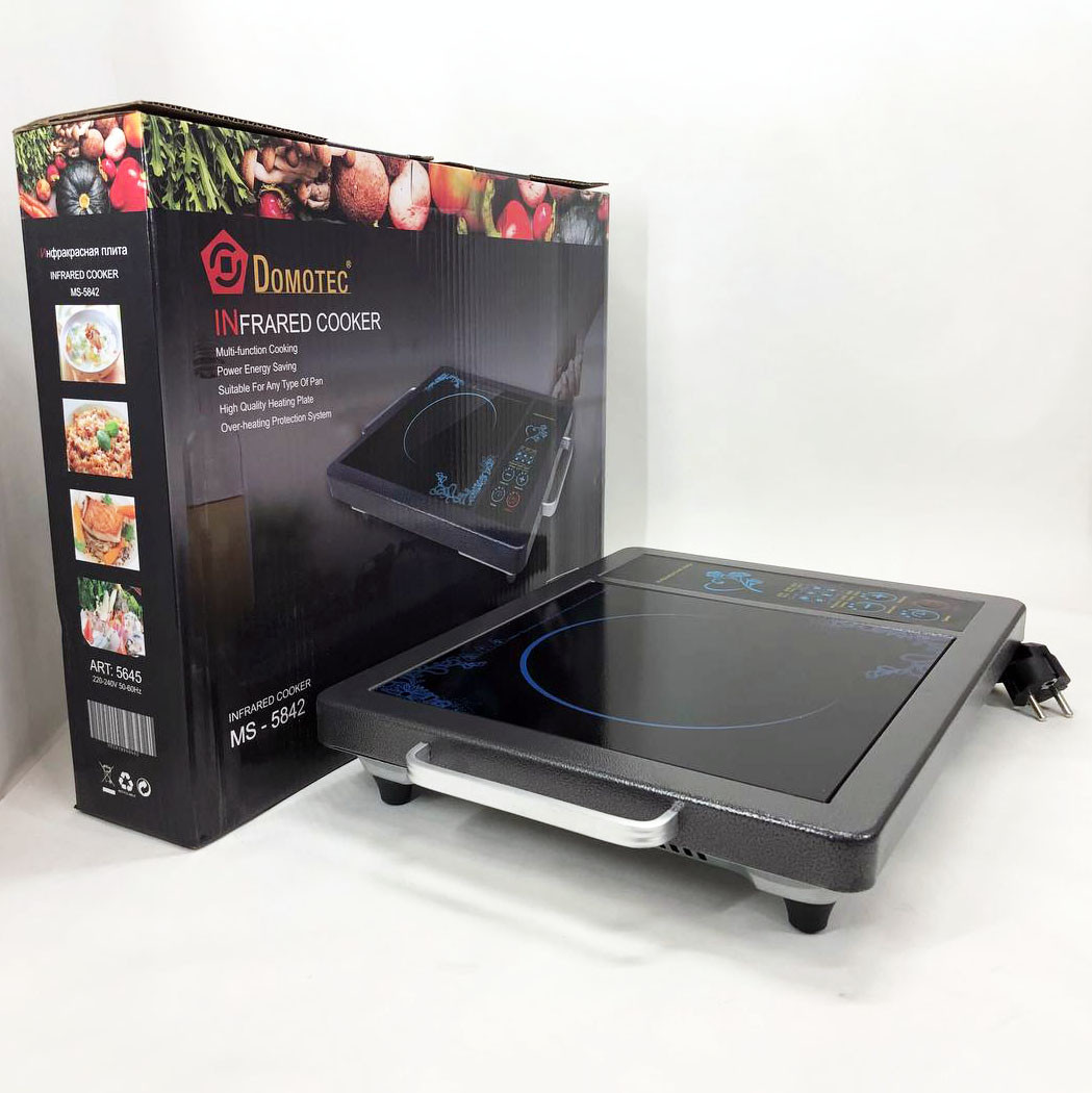 Електроплита інфрачервона Domotec MS-5842 2000 Вт, Електроплита інфрачервона, VS-847 Електроплита інфрачервона