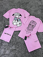 Брендова футболка на літо Manto Рожева футболка Футболка Manto Унісекс-футболка на літо Manto