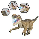 Великий динозавр на радіокеруванні 51 см, звук, світло, пара, ходить, фото 4