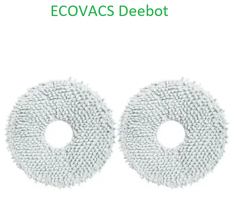 Серветка ганчірки для робота-пилососа Ecovacs Deebot T10 turbo X1 ( DEX11) T20 ( DLX23 ) T30 ( DDX14 ) X2 2шт, фото 1