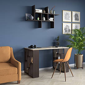 Комп'ютерний стіл XDesk-30 стильний письмовий стіл для роботи та навчання з функціональними стелажами