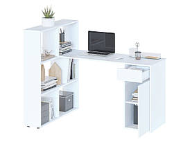 Письмовий стіл XDesk-12.1 кутовий для офісу та дому з тумбою і стелажем для організації робочого простору