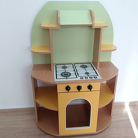 Детская кухня Маша игровая стенка для детей с кухонными принадлежностями и аксессуарами