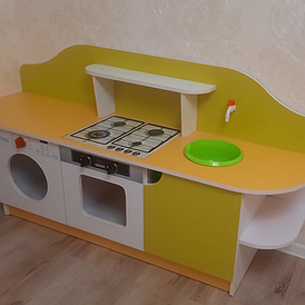 Детская игровая кухня Попелюшка для девочек и мальчиков с аксессуарами для кулинарии