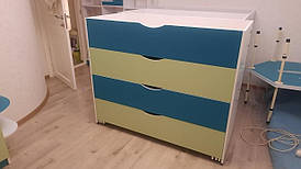 Кровать 4-х ярусная с крышкой для детских садов компактная для удобного размещения детей