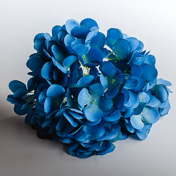 Голівка штучна гортензії синя 20 шт. Головка штучна гортензії діаметр 21 см, Штучна гортензії