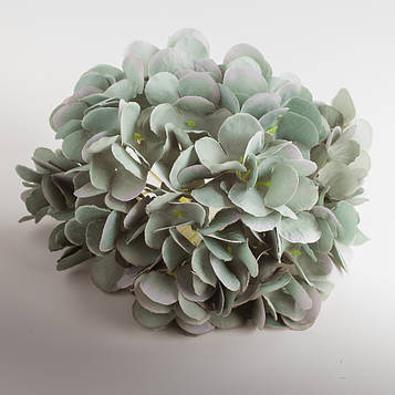 Голівка штучна гортензії сіра 20 шт. Головка штучна гортензії діаметр 21 см, Штучна гортензії