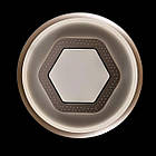 Світлодіодна люстра 152 Вт з пультом керування та диммером колір каркасу сірий з золотим VL-L66199/500C/1 LED, фото 5