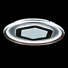 Світлодіодна люстра 152 Вт з пультом керування та диммером колір каркасу сірий з золотим VL-L66199/500C/1 LED, фото 6