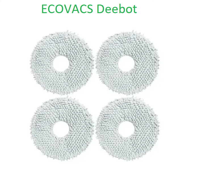 Серветка ганчірки  для робота-пилососа Ecovacs Deebot T10 turbo X1 ( DEX11 ) T20 ( DLX23 ) T30 ( DDX14 ) X2 4 шт