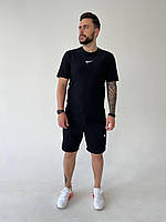 Футболка мужская черная Найк для активного отдыха летняя стрейчевая из Турции