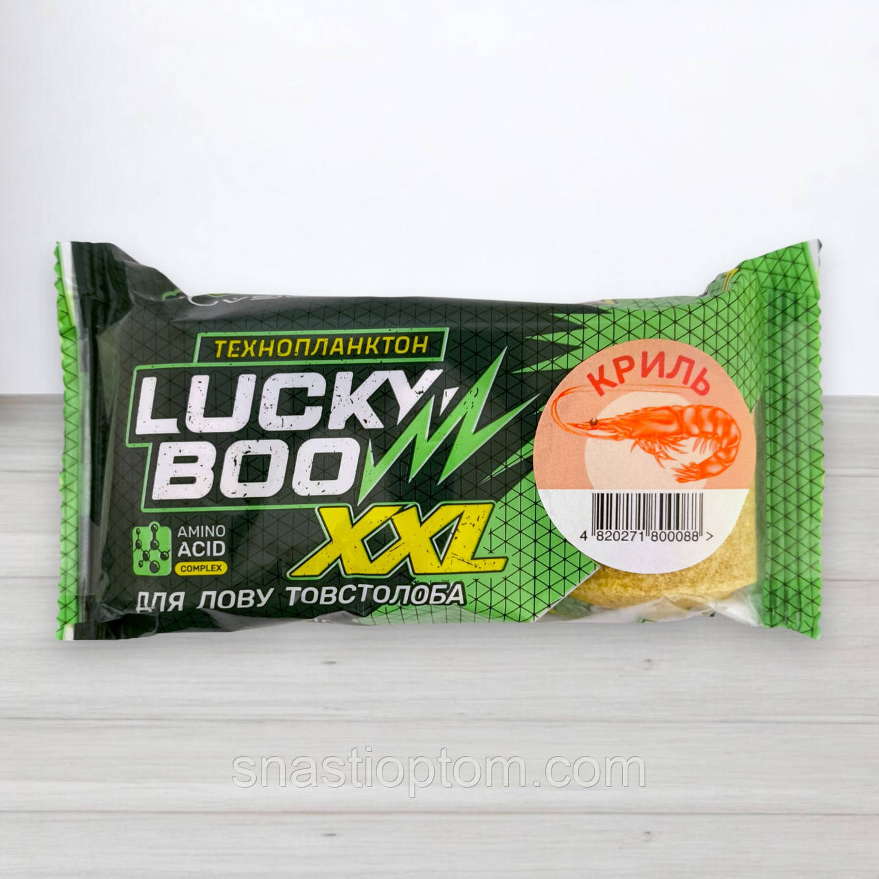 Технопланктон Lucky Boo XXL Fluo, 3шт/уп, 225г, Криль