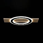 Світлодіодна люстра 80 Вт з дерев’яними вставками пультом керування та диммером колір каркасу чорний з коричневим VL-L3091/1 LED, фото 4