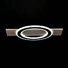 Світлодіодна люстра 80 Вт з дерев’яними вставками пультом керування та диммером колір каркасу чорний з коричневим VL-L3091/1 LED, фото 3