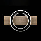 Світлодіодна люстра 80 Вт з дерев’яними вставками пультом керування та диммером колір каркасу чорний з коричневим VL-L3091/1 LED, фото 5