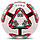 М'яч футбольний SOCCER STAR FB-4523 (PU) розмір 5 всепогодний білий-червоний, фото 3