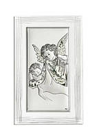 Срібна ікона "Ангел Охоронець" (130х90мм.)