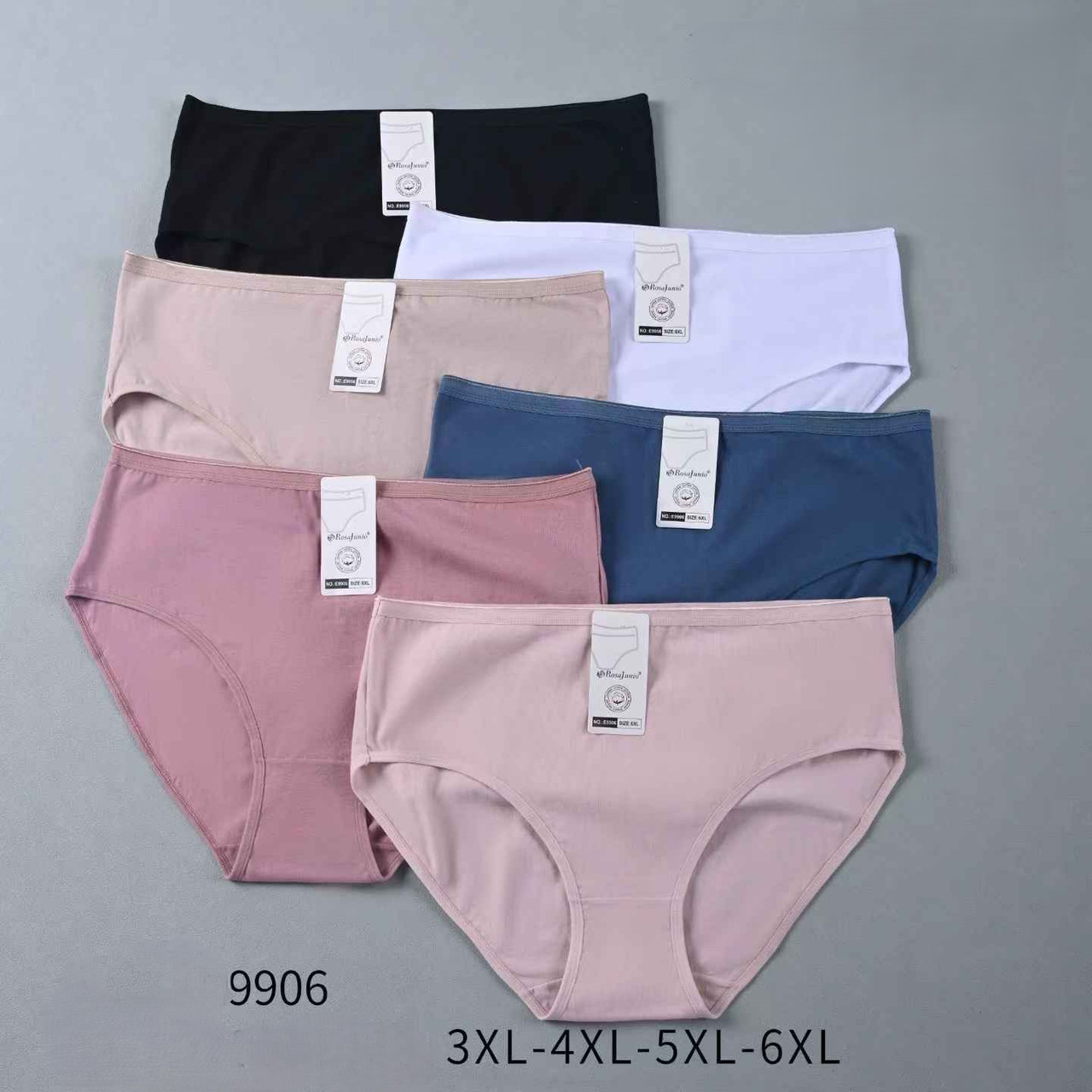 Жіночі труси бавовна висока посадка 52-60р 6 кольорів, фото 1