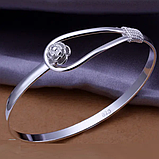 Жіночий браслет Rose Квітка Троянди стерл. ср. тіффані tiffany, фото 2