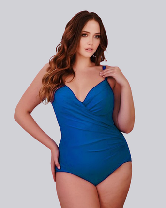 7Купальник слитный 2024 Афина синий(В НАЛИЧИИ ТОЛЬКО 52 54 УКР р-ры), фото 1