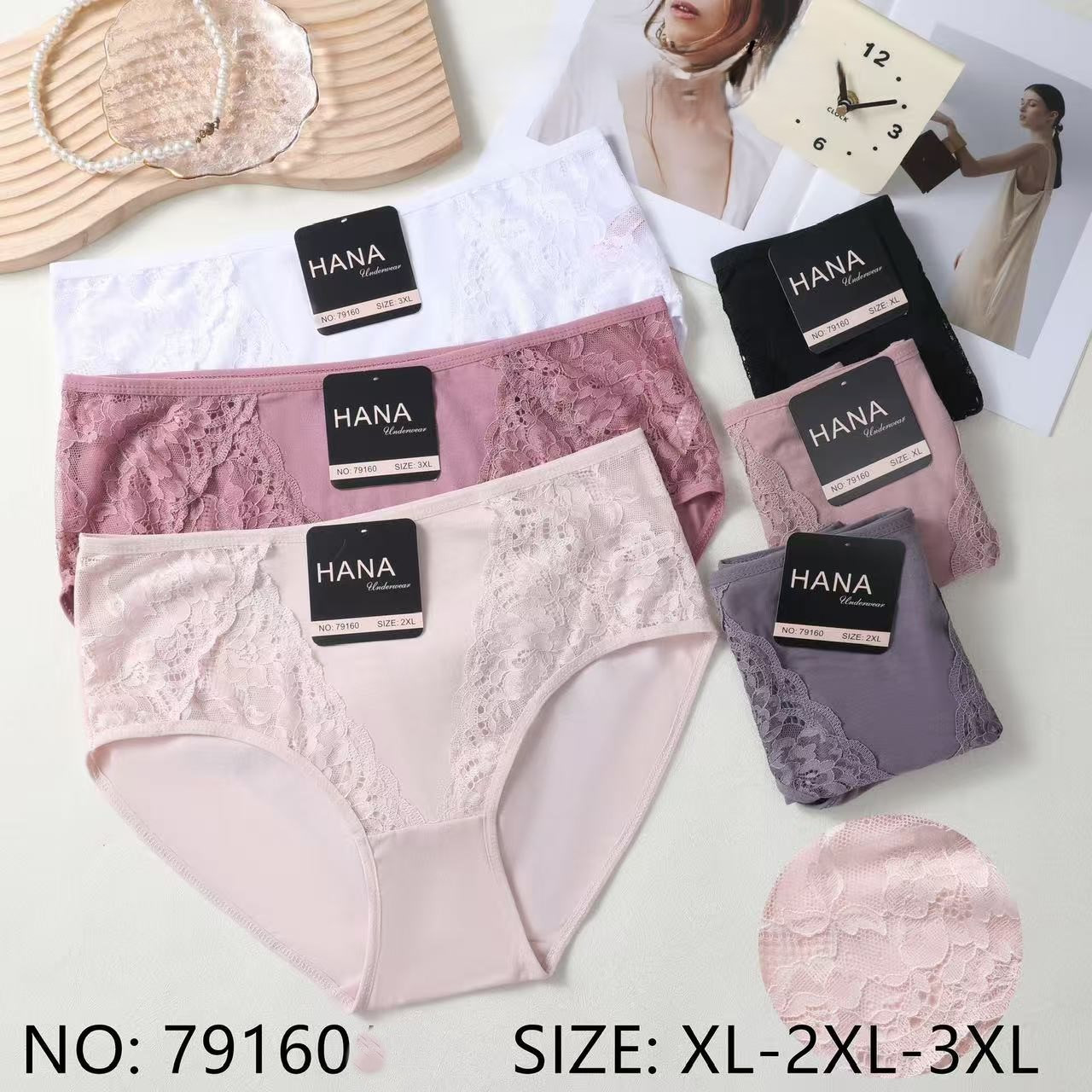 Жіночі трусики бавовна з мереживом висока посадка 48-54р 6 кольорів, фото 1