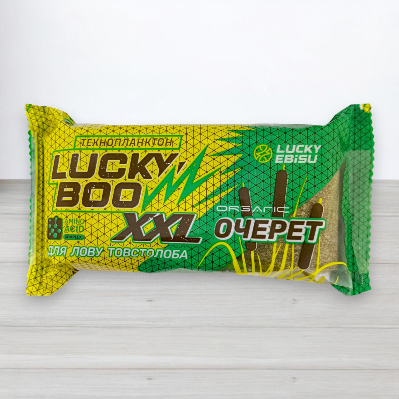 Технопланктон Lucky Boo XXL Fluo, 3шт/уп, 225г, Очерет, фото 1