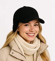 Жіноча кашемірова бейсболка з вушками