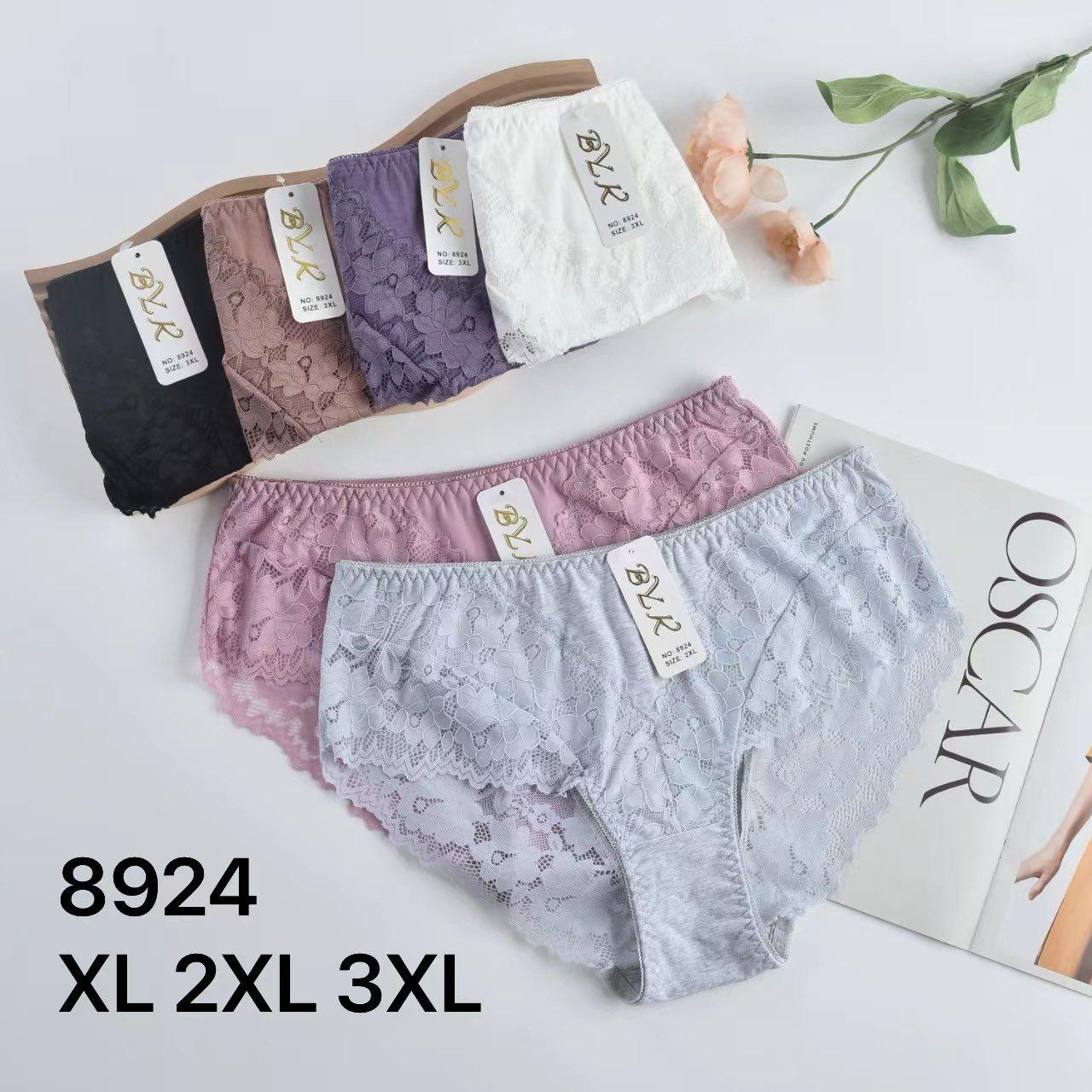 Жіночі труси мікрофібра з мереживом 48-54р 6 кольорів, фото 1