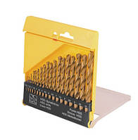 Набор сверл по металлу Mastertool - 19 шт. (1-10 мм), титан (11-0219)