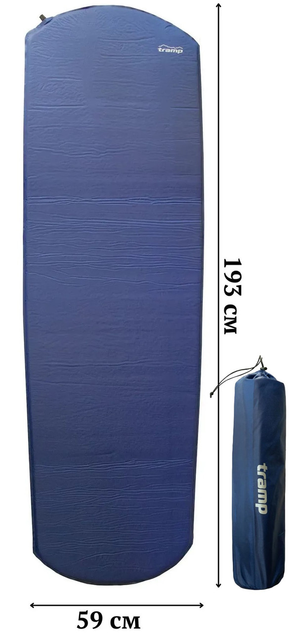 Самонадувний килимок Tramp UTRI-005 Round | Комфортний туристичний каремат, надійний захист від холоду та вологи
