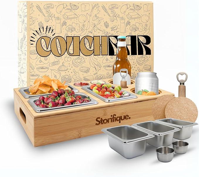 Storifique - Органайзер з 3 мисками для снеків, 2 мисками для соусів, 2 підставками для чашок, фото 1