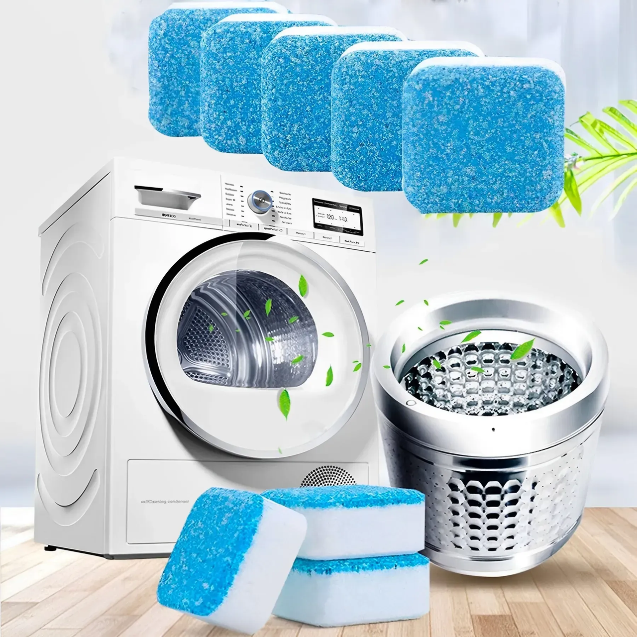 Таблетки для чищення пральної машини, 12 шт Washing machine cleaner/Набір антибактеріальних таблеток