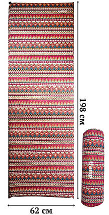 Самонадувний килимок Tramp UTRI-020 Ornament | М'який та комфортний туристичний каремат, надійний захист від холоду та вологи, фото 1