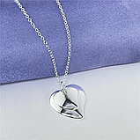 Підвіска кулон подвійне серце стерл. ср.  tiffany, фото 3