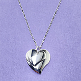 Підвіска кулон подвійне серце стерл. ср.  tiffany, фото 4