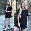 Костюм жіночий літній креп футболка з шортами, фото 6