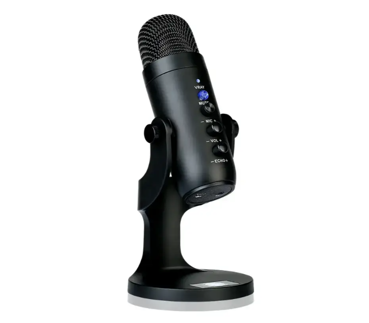 Мікрофон студійний MU900 для блогерів і стримерів, чорний, фото 1