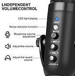 Мікрофон студійний MU900 для блогерів і стримерів, чорний, фото 9