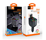 FM-модулятор WUW C237 25W з вбудованими кабелями, чорний, фото 9