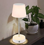 Лампа настільна сенсорна складана HY-8815 9972, біла, фото 6