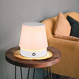 Лампа настільна сенсорна складана HY-8815 9972, біла, фото 8