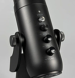 Мікрофон студійний MU900 для блогерів і стримерів, з RGB-підсвіткою, чорний, фото 3