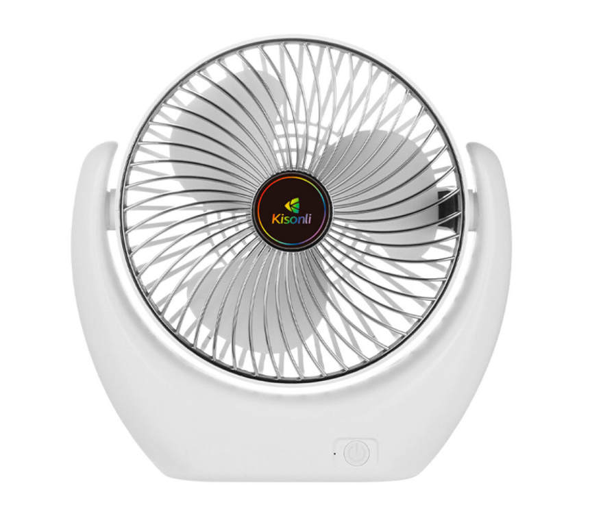 Вентилятор настільний акумуляторний Kisonli F105 2000mAh, білий