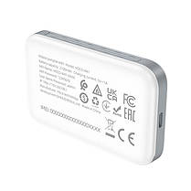 Роутер Wi-Fi портативний, модем Hoco HI41 4G, білий, фото 4