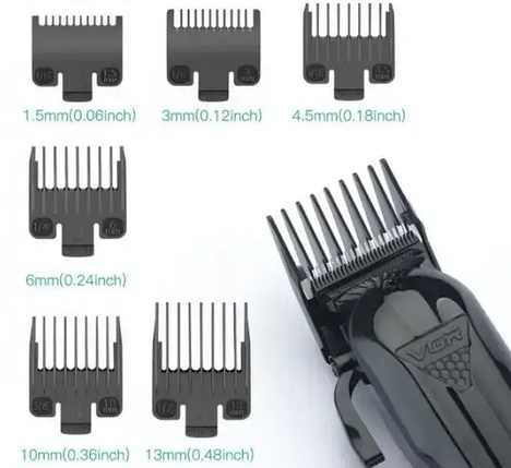 Машинка для стриження акумуляторна VGR V-282 8641, чорна, фото 2