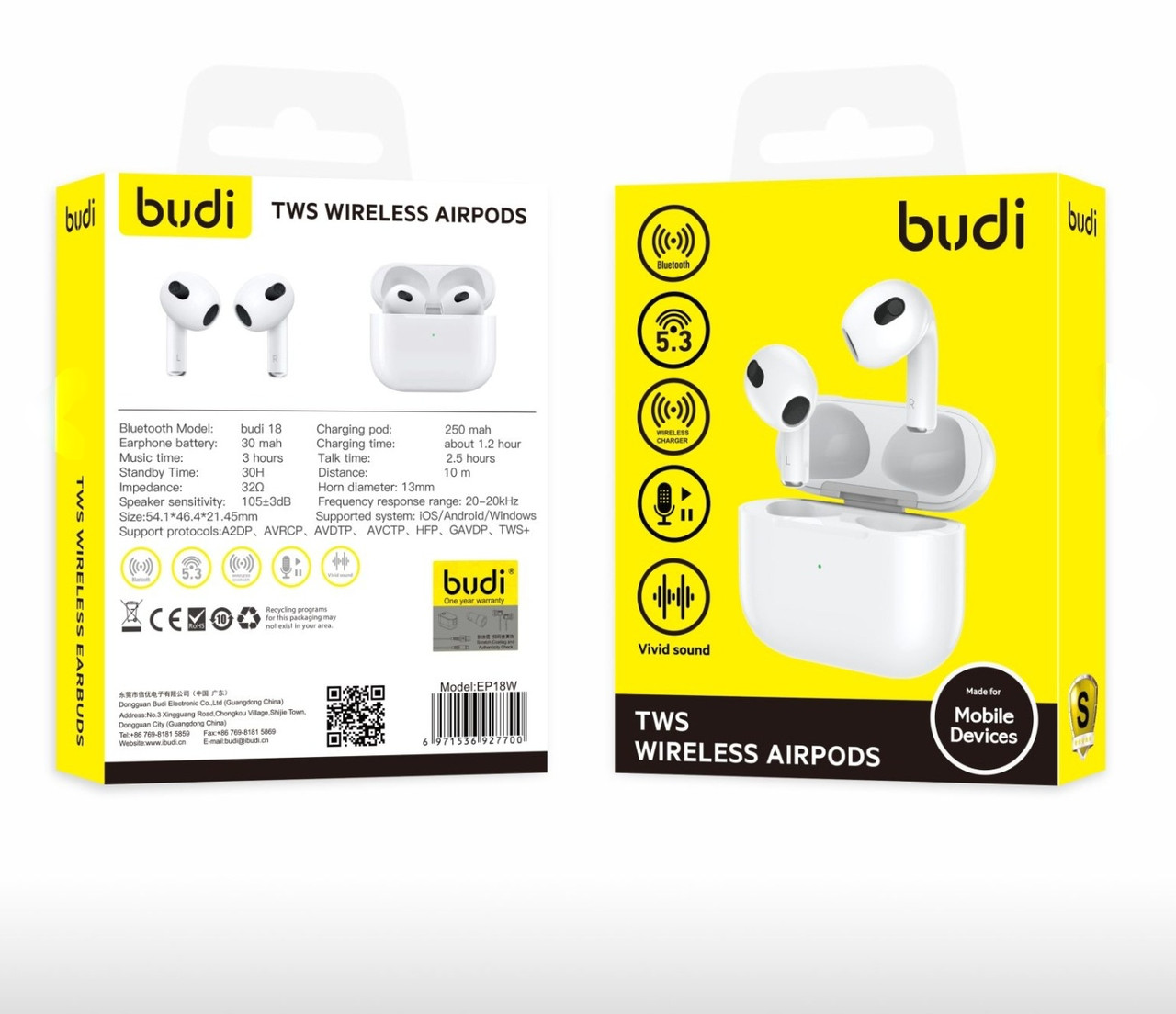 Спортивні навушники Bluetooth 14 годин роботи навушники budi M8J09