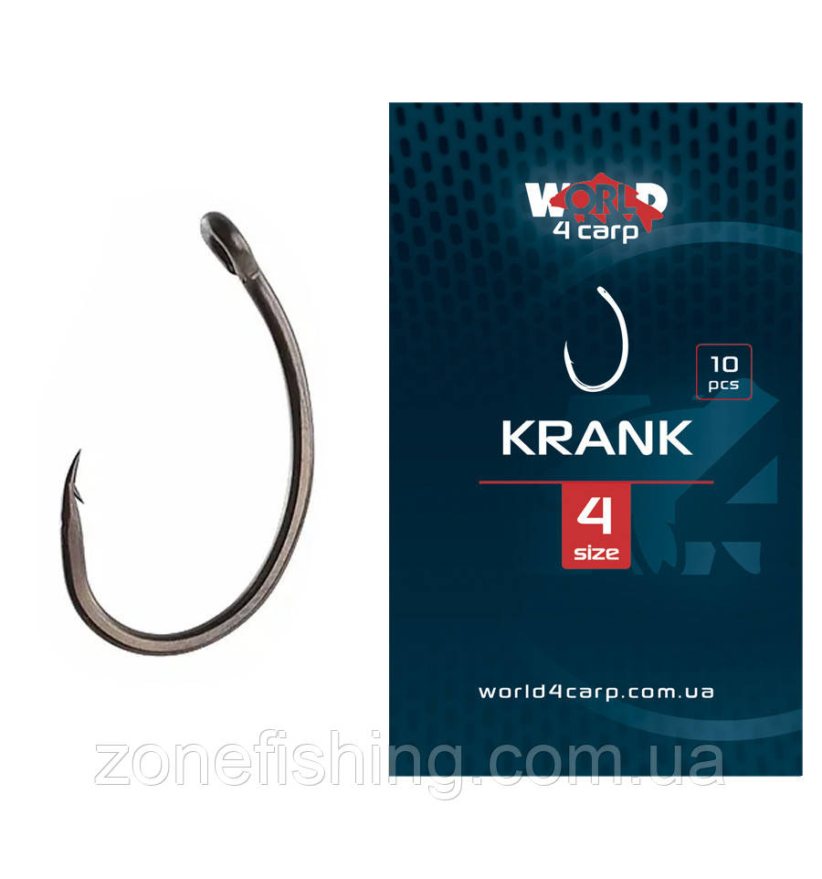 Карповий гачок W4C KRANK (кренк) No 6, фото 1